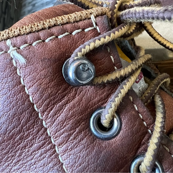 Carhartt Men's Brown Leather  Steel Toe Safety Work Boots Size 12 M Distressed - Picture 14 of 17